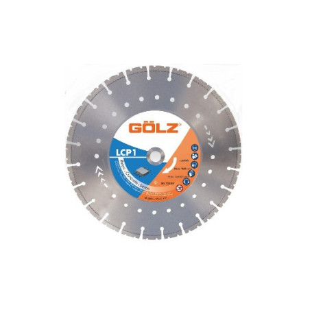 GOLZ LCP1 - DISQUE DIAMANT PREMIUM PLUS - COUPE A SEC - POUR MEULEUSE DIAM 115/125/230 - 3PC