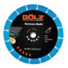 GOLZ - DISQUE CARBURE TUNGSTENE MULTI MATERIAUX - COUPE A SEC - POUR MEULEUSE DIAM 125/230 - 6PC