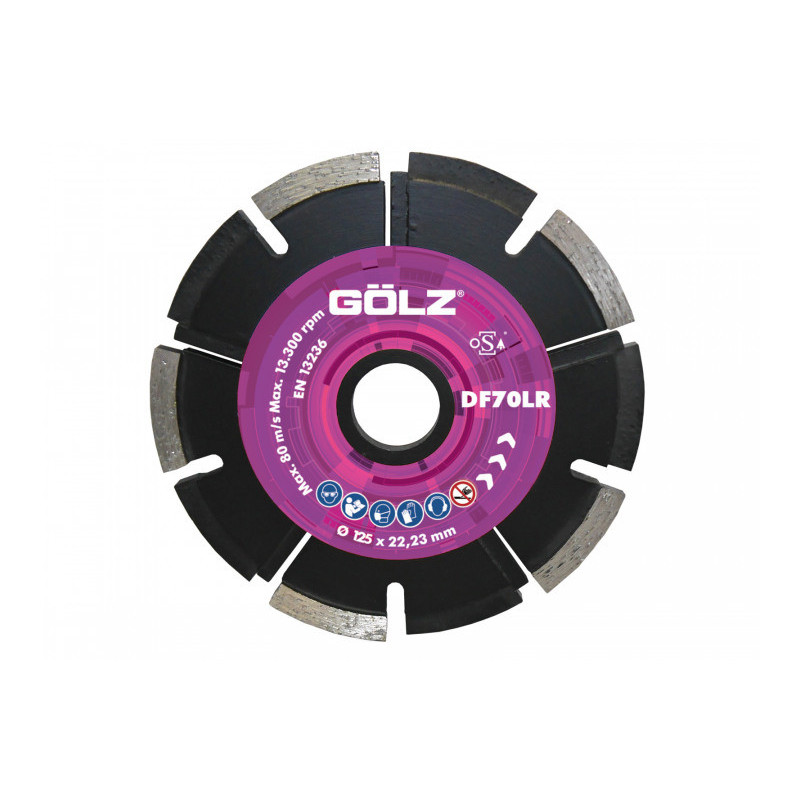 GOLZ DF70LR - DISQUE A DEJOINTOYER DIAMANT- POUR MEULEUSE DIAM 125