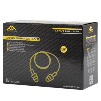 ACTIVE GEAR - BOUCHON D'OREILLE ACTIVE EAR E788 SINGLE BOXES (X100) - 20PC