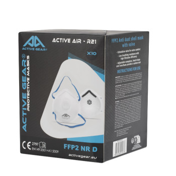 ACTIVE GEAR - MASQUE RESPIRATOIRE JETABLE FFP2 ACTIVE AIR R21 - 240/480/960PC