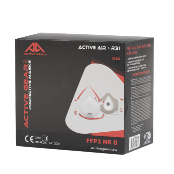 ACTIVE GEAR - MASQUE RESPIRATOIRE JETABLE FFP3 ACTIVE AIR R31 - 240/480PC