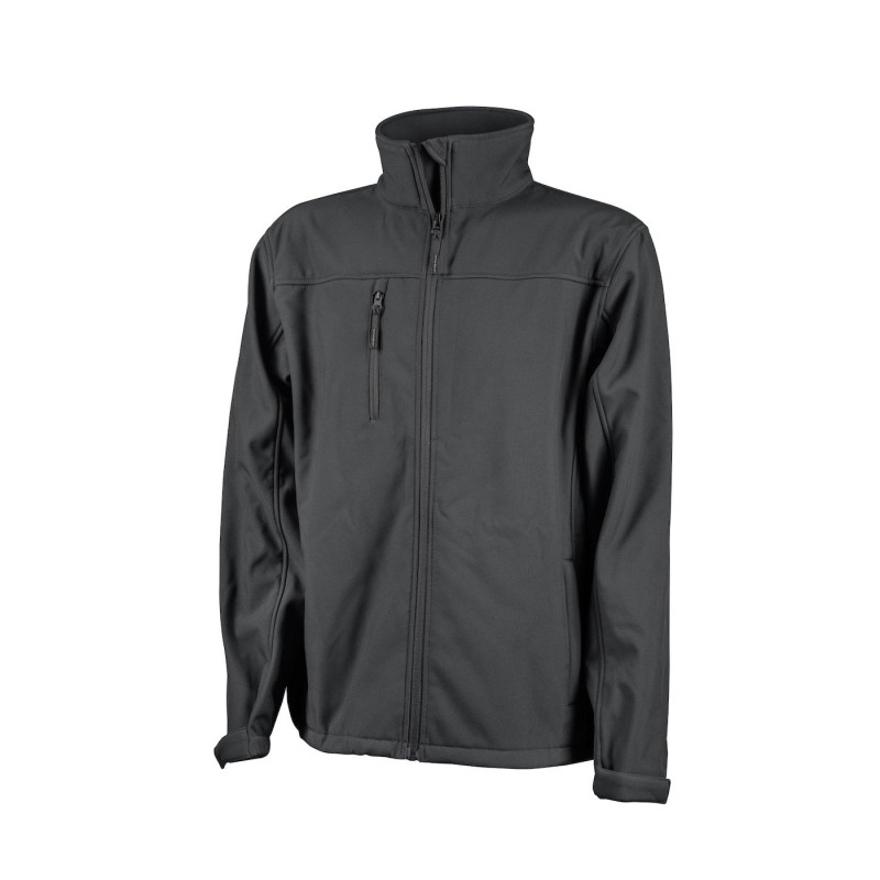 ACTIVE GEAR - VESTE SOFTSHELL CRAFT JACKET NOIR - 10PC