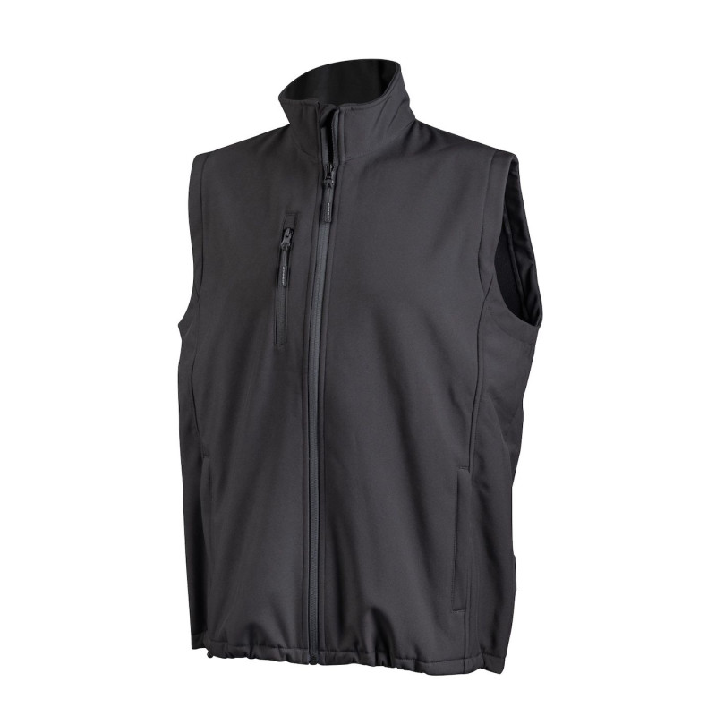 ACTIVE GEAR - GILET SOFTSHELL SWIFT NOIR / NAVY- 10PC