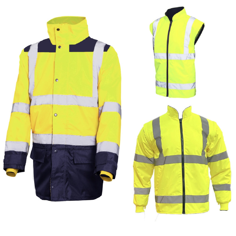 ACTIVE GEAR - PARKA 5 EN 1 ASTRAL HV JAUNE/NAVY - 10PC