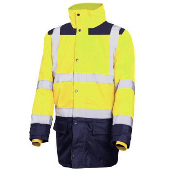 ACTIVE GEAR - PARKA 5 EN 1 ASTRAL HV JAUNE/NAVY - 10PC
