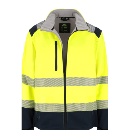 ACTIVE GEAR - VESTE SOFTSHELL STELLAR HV YELLOW/NAVY - 20 PIECES
