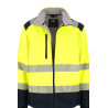 ACTIVE GEAR - VESTE SOFTSHELL STELLAR HV YELLOW/NAVY - 20 PIECES