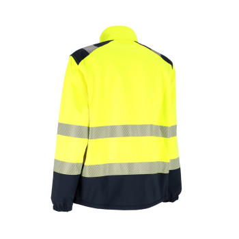 ACTIVE GEAR - VESTE SOFTSHELL STELLAR HV YELLOW/NAVY - 20 PIECES