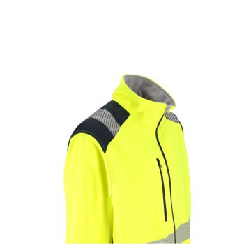ACTIVE GEAR - VESTE SOFTSHELL STELLAR HV YELLOW/NAVY - 20 PIECES