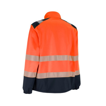 ACTIVE GEAR - VESTE SOFTSHELL STELLAR HV ORANGE/NAVY - 20 PIECES