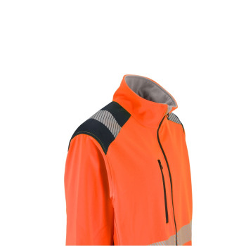 ACTIVE GEAR - VESTE SOFTSHELL STELLAR HV ORANGE/NAVY - 20 PIECES
