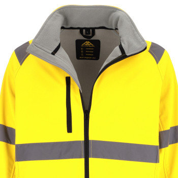 ACTIVE GEAR - VESTE SOFTSHELL COMET HV YELLOW/NAVY - 20 PIECES