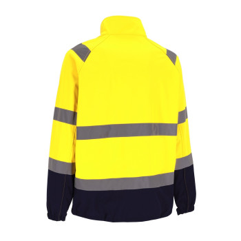 ACTIVE GEAR - VESTE SOFTSHELL COMET HV YELLOW/NAVY - 20 PIECES
