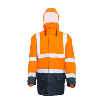 ACTIVE GEAR - PARKA REFLECT HV 5IN1 ORANGE/NAVY - 10 PIECES