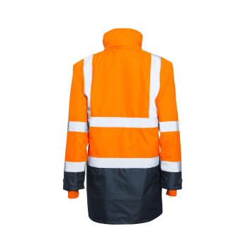 ACTIVE GEAR - PARKA REFLECT HV 5IN1 ORANGE/NAVY - 10 PIECES