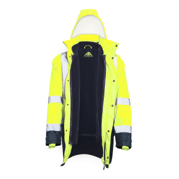 ACTIVE GEAR - PARKA REFLECT HV 5IN1 YELLOW/NAVY - 10 PIECES