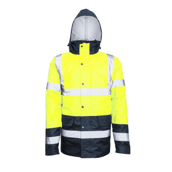 ACTIVE GEAR - PARKA NEON HV YELLOW/NAVY - 10 PIECES