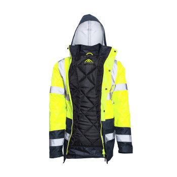 ACTIVE GEAR - PARKA NEON HV YELLOW/NAVY - 10 PIECES