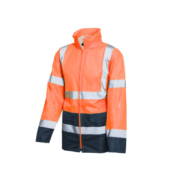 ACTIVE GEAR - ENSEMBLE DE PLUIE RAINSTORM HV ORANGE/NAVY - 20 PIECES