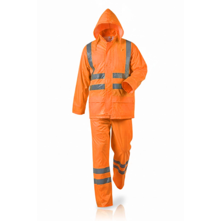 ACTIVE GEAR - ENSEMBLE DE PLUIE AQUA RAIN ORANGE/NAVY - 20 PIECES