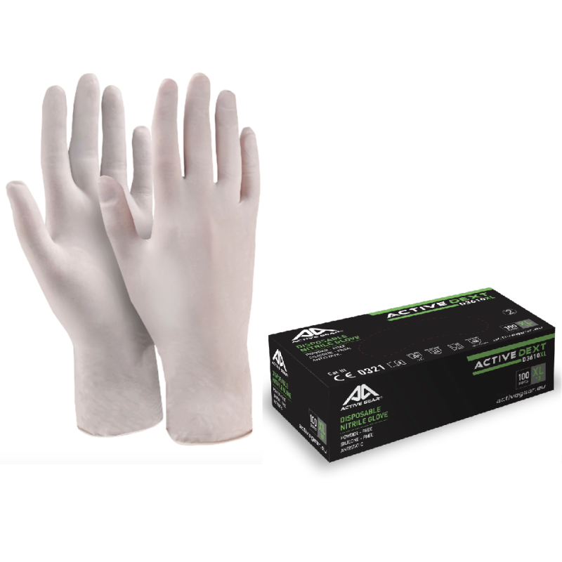 ACTIVE GEAR - GANT VINYLE TRANSPARENT - ACTIVE DEXT D9240 - 50 BOITES