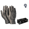 ACTIVE GEAR - GANT NITRILE NOIR DIAMOND GRIP NON POUDRE 8.5G - ACTIVE DEXT D3690 - 50 BOITES