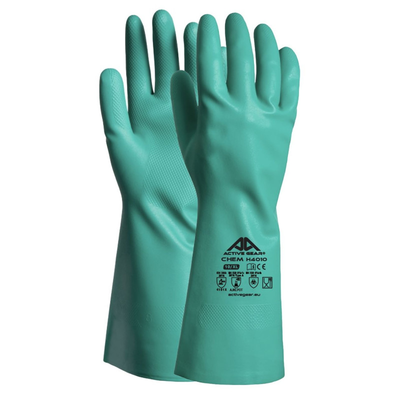 ACTIVE GEAR - GANT NITRILE VERT - ACTIVE CHEM H4010 - 120 PIECES