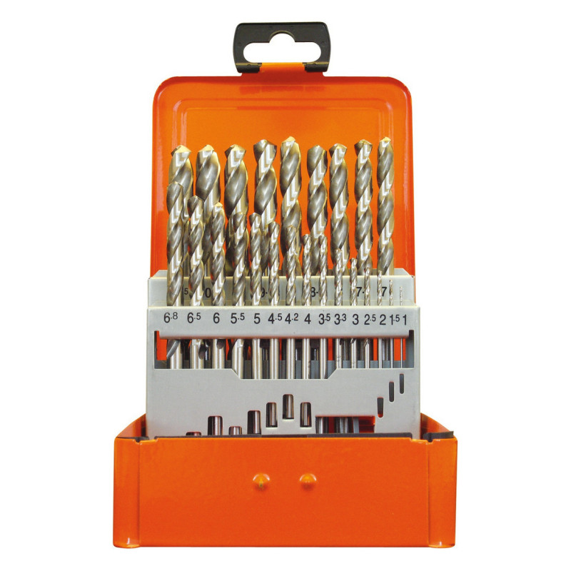 PROJAHN - COFFRET METALLIQUE DE FORETS DIN 338 HSS TYPE N ECO DIAM 1-10,5MM PAR 0,5MM - 24PCS
