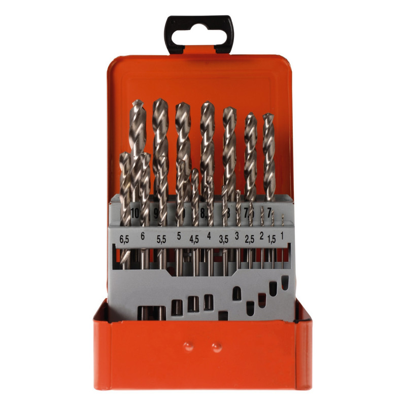 PROJAHN - COFFRET METALLIQUE DE FORETS DIN 338 HSS TYPE N BASIC DIAM 1-10MM PAR 0,5MM - 19PCS