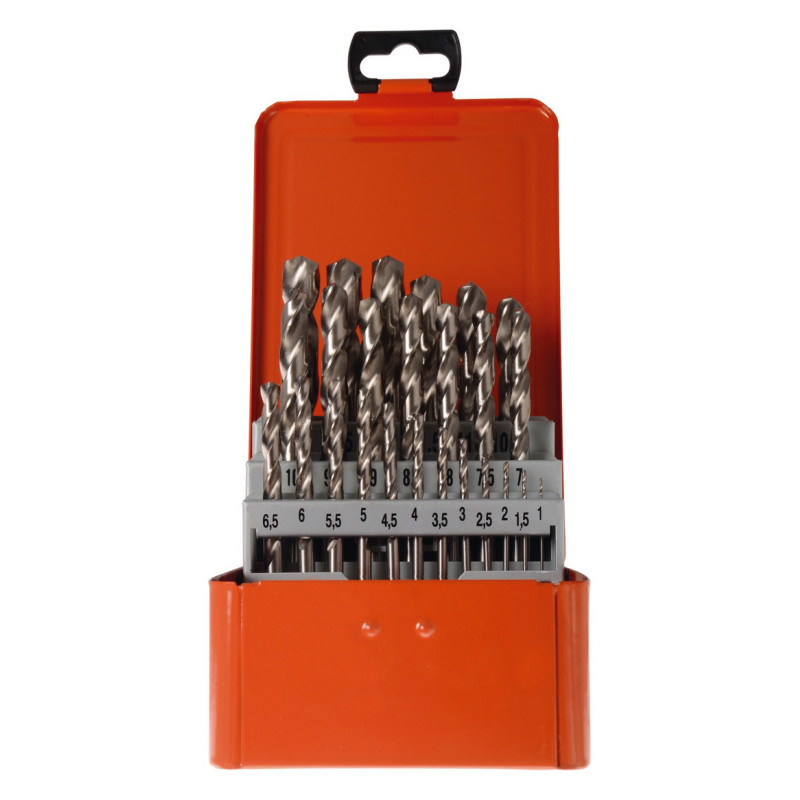 PROJAHN - COFFRET METALLIQUE DE FORETS DIN 338 HSS TYPE N BASIC DIAM 1-13MM PAR 0,5MM - 25PCS