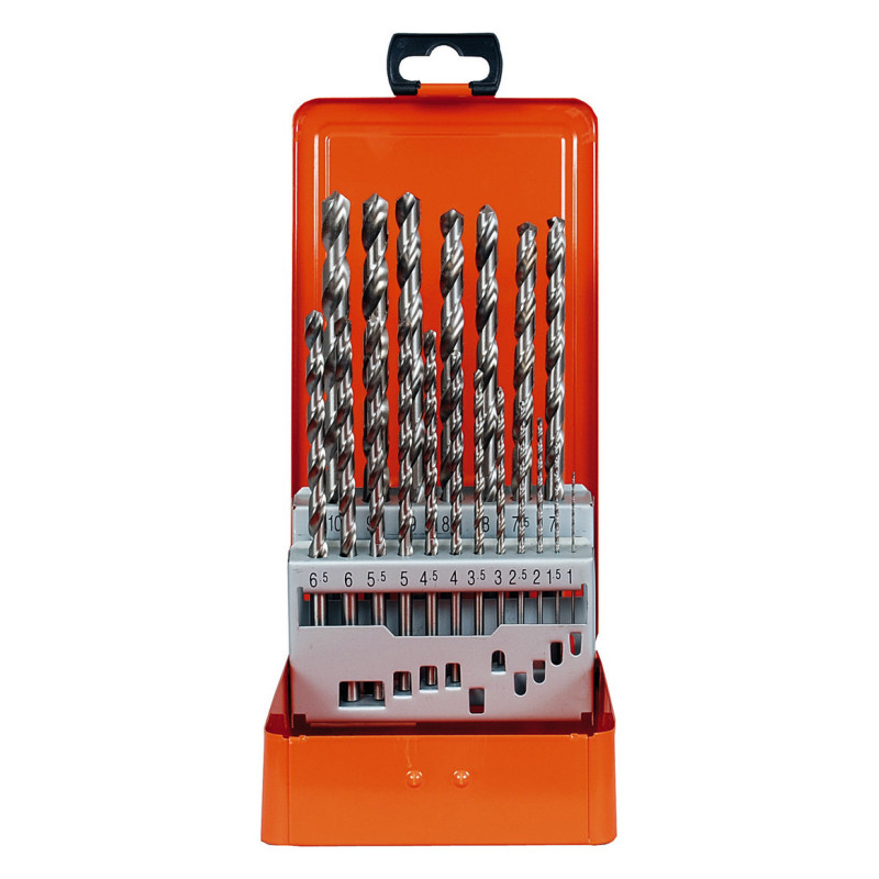 PROJAHN - COFFRET DE FORETS CYLINDRIQUES LONG TAILLE MEULE TYPE N DIN 340 DIAM 1-10MM PAR 0,5MM - 190PCS