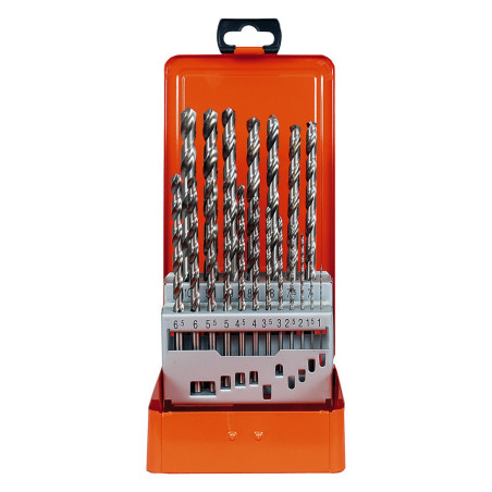 PROJAHN - COFFRET DE FORETS CYLINDRIQUES LONG TAILLE MEULE TYPE N DIN 340 DIAM 1-10MM PAR 0,5MM - 190PCS