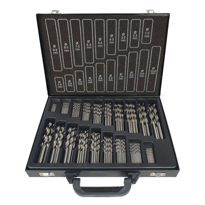 PROJAHN - MAGASIN  DE FORETS EMMANCHEMENT CYLINDRIQUE DIN 338 HSS G TYPE N BASIC - DIAM 1-10MM  - 170PCS