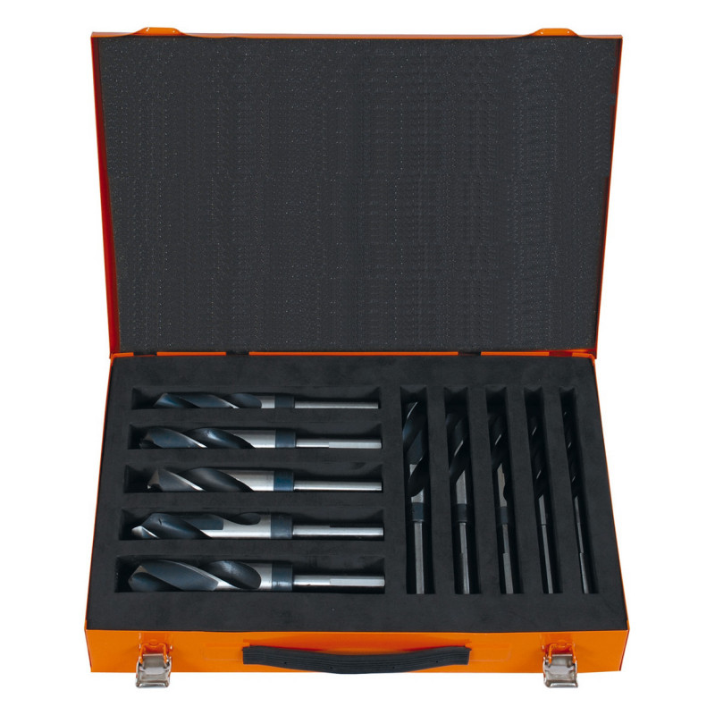 PROJAHN - COFFRET METALLIQUE DE FORETS A QUEUE REDUITE HSS G DIAM 10-26MM - 10PCS