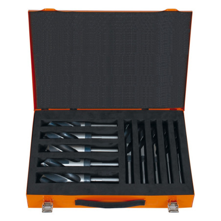 PROJAHN - COFFRET METALLIQUE DE FORETS A QUEUE REDUITE HSS G DIAM 10-26MM - 10PCS