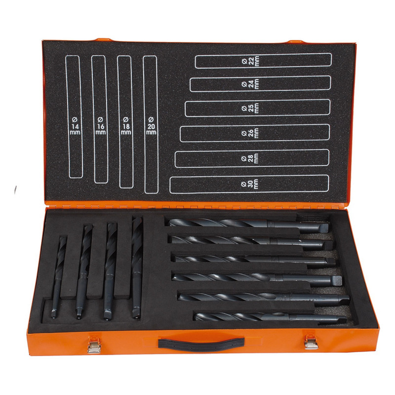 PROJAHN - MAGASIN DE FORETS CONE MORSE / QUEUE CONIQUE DIN 345 HSS TYPE N DIAM 14-30MM - 10PCS
