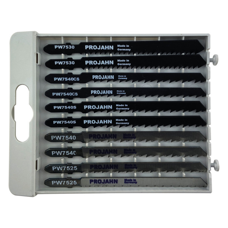 PROJAHN - JEU DE LAMES DE SCIES SAUTEUSES BOIS - 10PCS